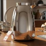 Regall 1.0Ltr.  Flask Chrome Body - Jet Black MS Department Store Oman