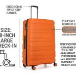 Antler Juno 2 Dlx Trolley 4W S   -24" Orange MS Department Store Oman