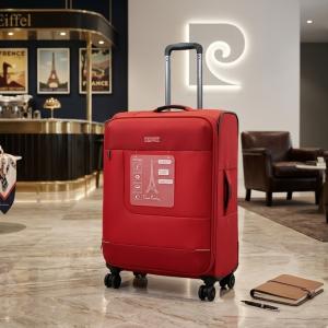 Pierre Cardin Airlite 3 Pcs Soft Trolley 20"Red MS Department Store Oman