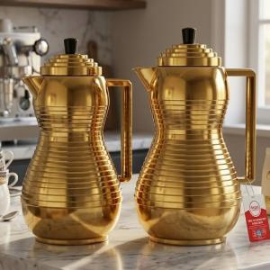 Regall 0.7Ltr. + 1.0Ltr. P / B  Vacuum Flask Set[ChampaignGold] MS Department Store Oman