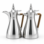 REGAL1.0Ltr. + 1.0Ltr. Deluxe Vacuum Flask Set [L-
Coffee + Silver] MS Department Store Oman