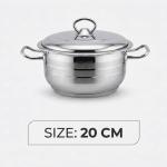 Stainless Steel Bonera Masterchef Single Pot 20 Cm MS Department Store Oman