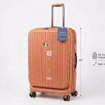 Verage Rome Monti Pp Trolley 4W Spcs  24" All With Front Pocket-Orange MS Department Store Oman
