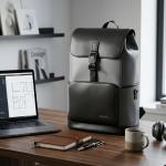 Pierre Cardin Shoulder Backpack Black MS Department Store Oman