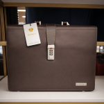 MONSCA LEATHER ATTACHE CASE 15.5X11X2.50 BROWN COLOUR, MS Department Store Oman