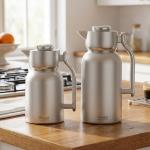 RegalL 1.0 + 1.3Ltr. D W S/S Vacuum Jug Set[MattSilver] MS Department Store Oman