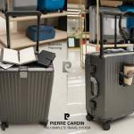 Pierre Cardin Kepler Pc Wide Trolley Aluminium Frame Case Set 26" Grey MS Department Store Oman