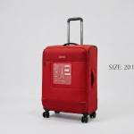 Pierre Cardin Airlite 3 Pcs Soft Trolley 20"Red MS Department Store Oman