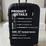 SONADA ABS & WHEELS TROLLEY  25" BLACK