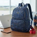Pierre Cardin Shoulder Backpack Blue MS Department Store Oman
