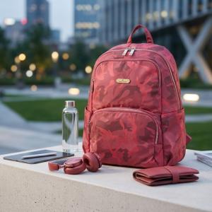 Pierre Cardin Backpack Medium Red MS Department Store Oman
