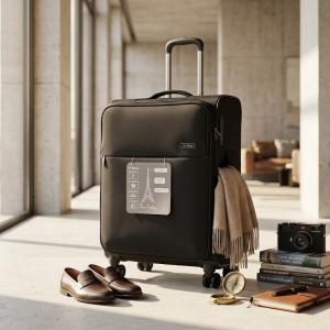 Pierre Cardin Soft Mergury 4W Trolley S   24"Black MS Department Store Oman