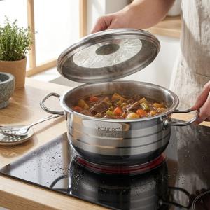 Stainless Steel Bonera Masterchef Single Pot 20 Cm MS Department Store Oman