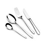 86Pcs Cutlery Set Stainless Steel - Silver MS Department Store Oman