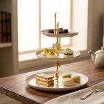 3 Layer Stand From Liqaa - Beige + Gold MS Department Store Oman