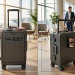 Pierre Cardin Uppter Pc Wide Trolley Aluminium Frame Case 20" Grey MS Department Store Oman