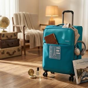 Pierre Cardin Soft Mergury 4W Trolley S   24"Teal MS Department Store Oman