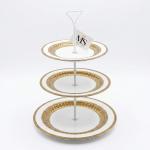 Blumen 3 Tire Serving Stand gold MS Department Store Oman