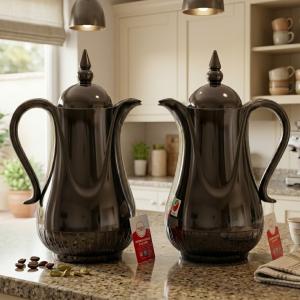 Regall 1.0Ltr. + 1.0Ltr. P / B  Vacuum Flask Set[JetBlack] MS Department Store Oman