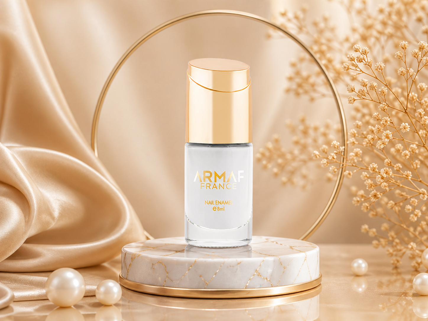 Armaf France Nail Enamel -  White N White MS Department Store Oman