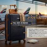 SONADA ABS & WHEELS TROLLEY  25" NAVY BLUE