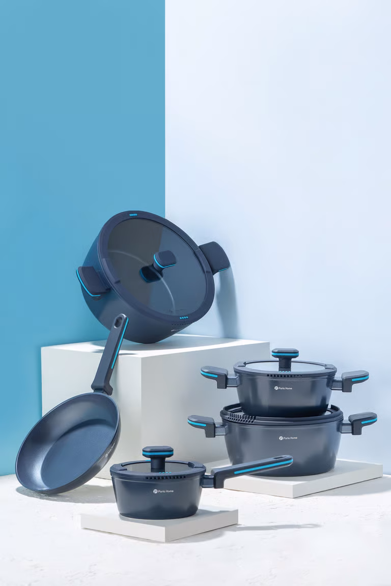 9 Pcs Challenger Series Crystal Ceramicblue MS Department Store Oman