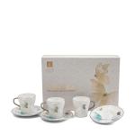 Porcelain Tea Set 12 Pcs From Veloura - Blue + Silver MS Department Store Oman