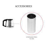 Tea Maker (1.7L & 1L; Stainless Steel)  MS Department Store Oman